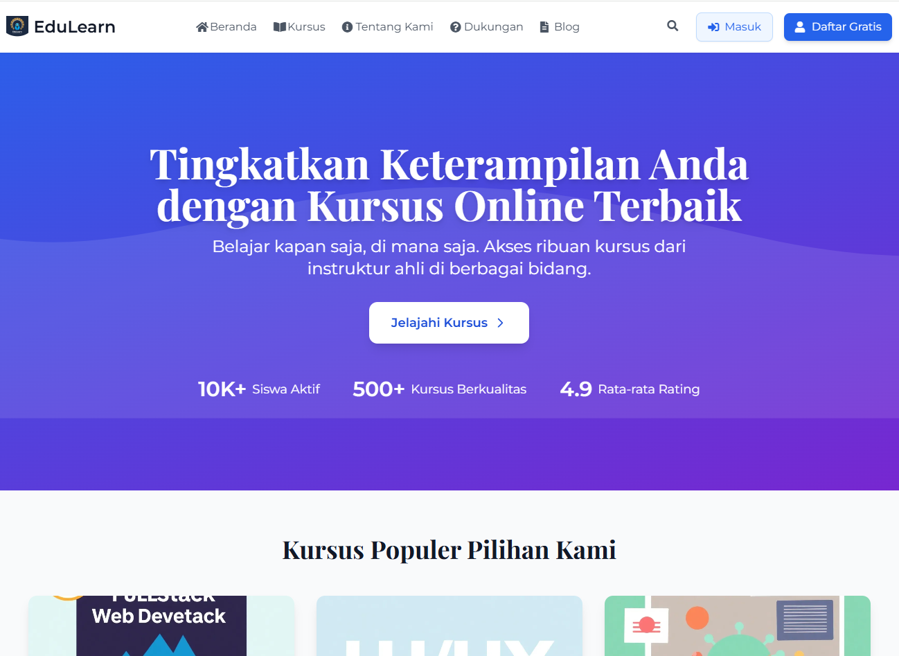 Website Kursus Online/E-Learning