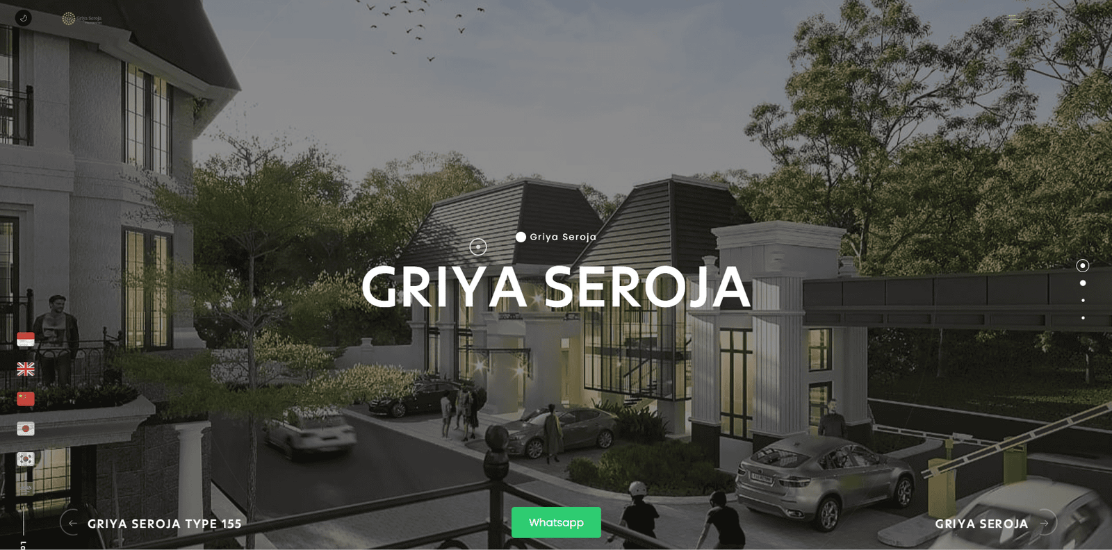 Contoh portfolio website untuk Griya Seroja – Hunian Nyaman di Lokasi Strategis